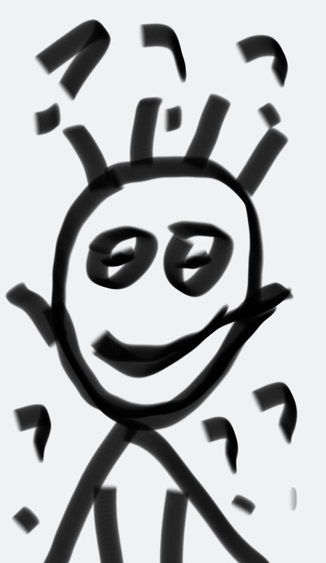 画的怎么样，参考自己样子画的～嘻嘻嘻！